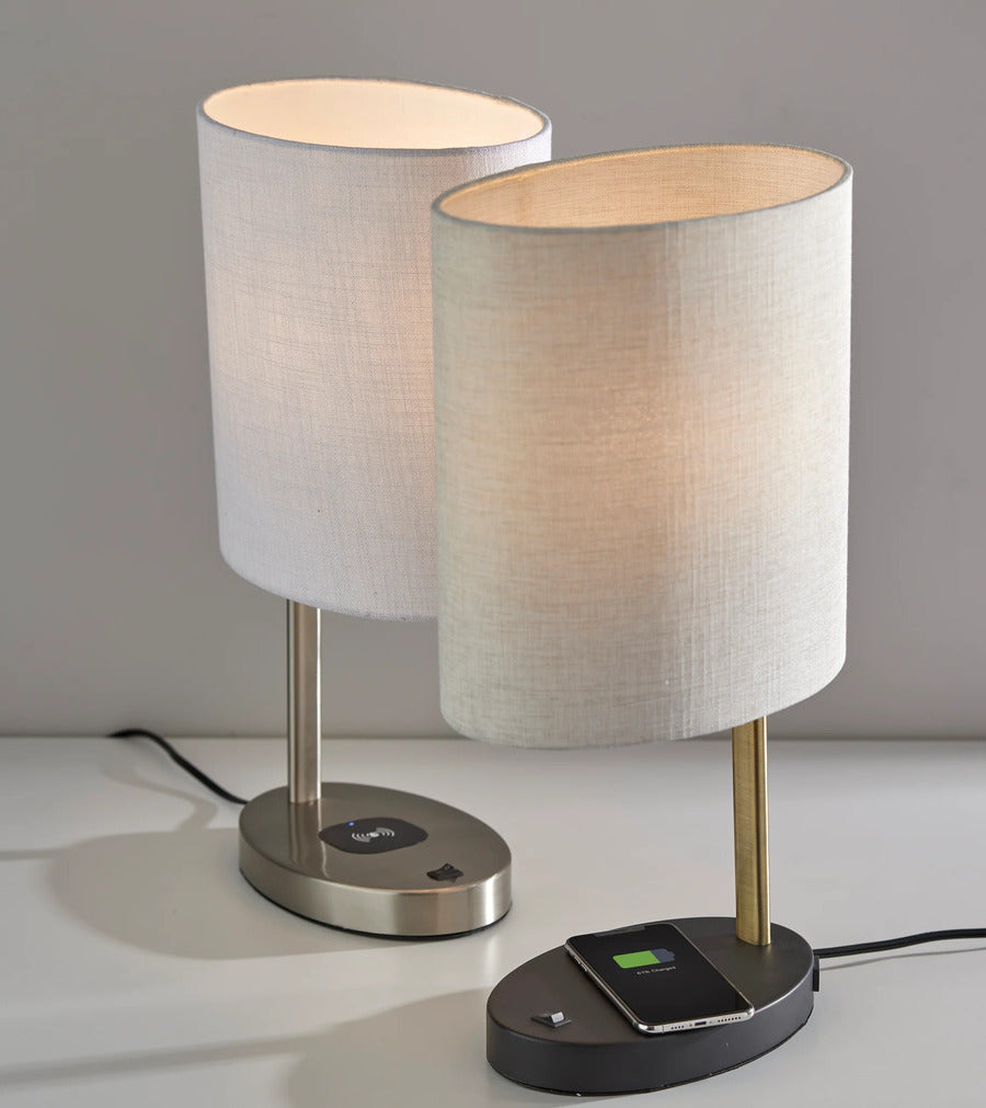 Adesso Curtis AdessoCharge Wireless Charging Table Lamp