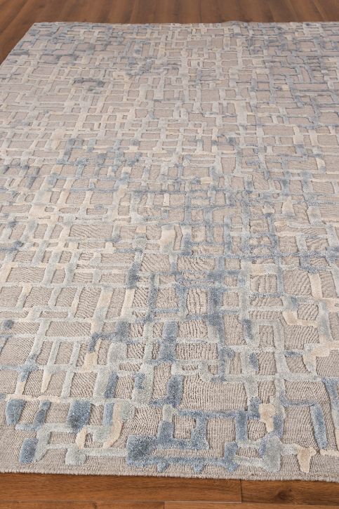 Exquisite Rugs Vista Handmade Hand Loomed New Zealand Wool and Bamboo Silk Area Rug
