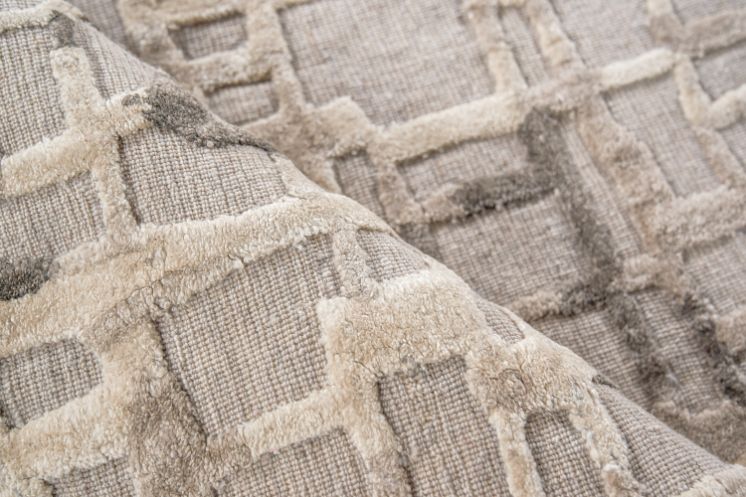 Exquisite Rugs Vista Handmade Hand Loomed New Zealand Wool and Bamboo Silk Area Rug