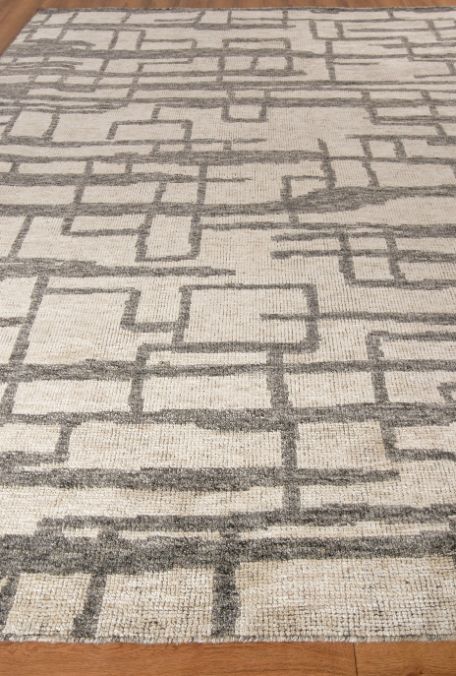 Exquisite Rugs Aldridge Handmade Hand-Knotted New Zealand Wool and Bamboo Silk Area Rug