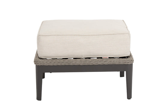 Sunset West Marbella Aluminum Ottoman with Cushions