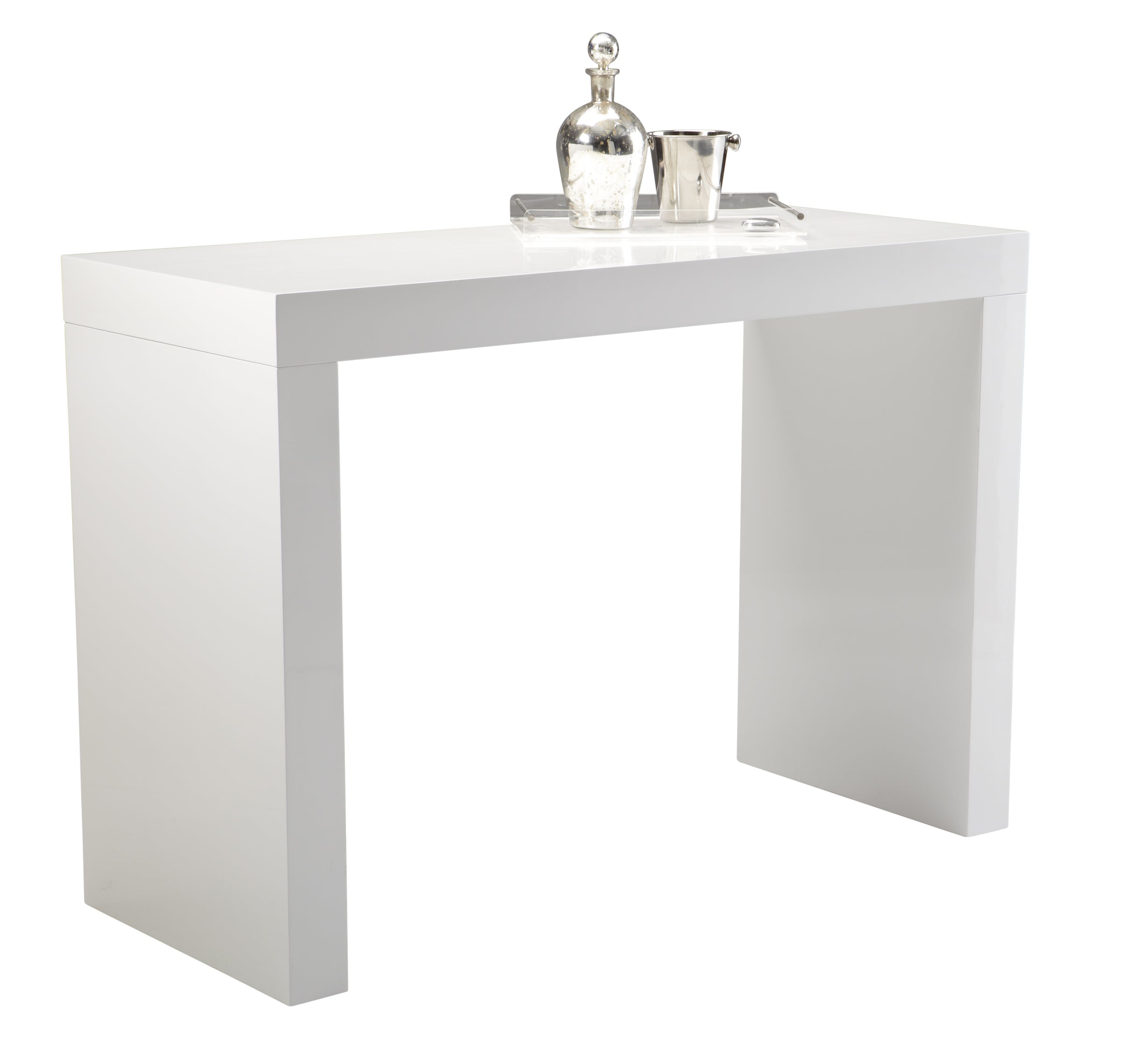 Sunpan Faro Bar Table - High Gloss White