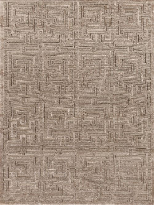 Exquisite Rugs Metro Velvet Handmade Hand-Knotted New Zealand Wool and Viscose Area Rug