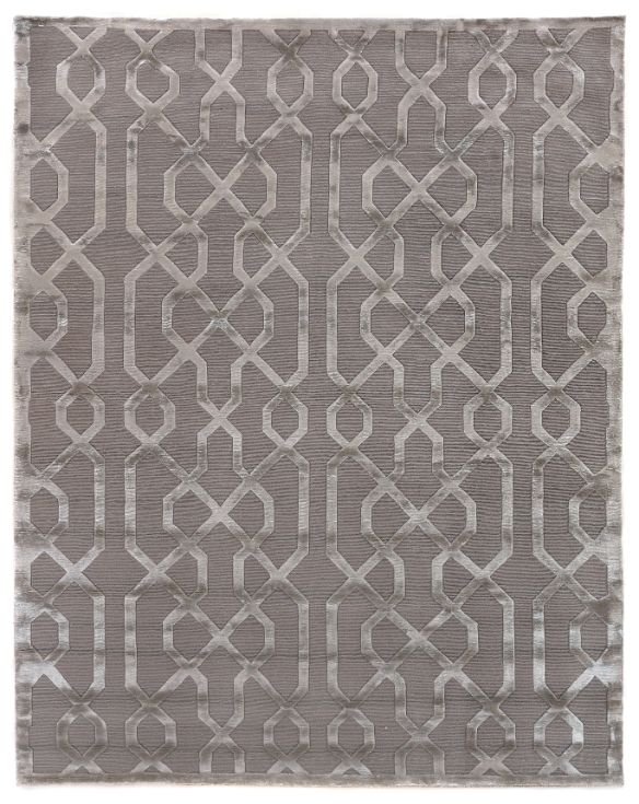 Exquisite Rugs Metro Velvet Handmade Hand-Knotted New Zealand Wool and Viscose Area Rug