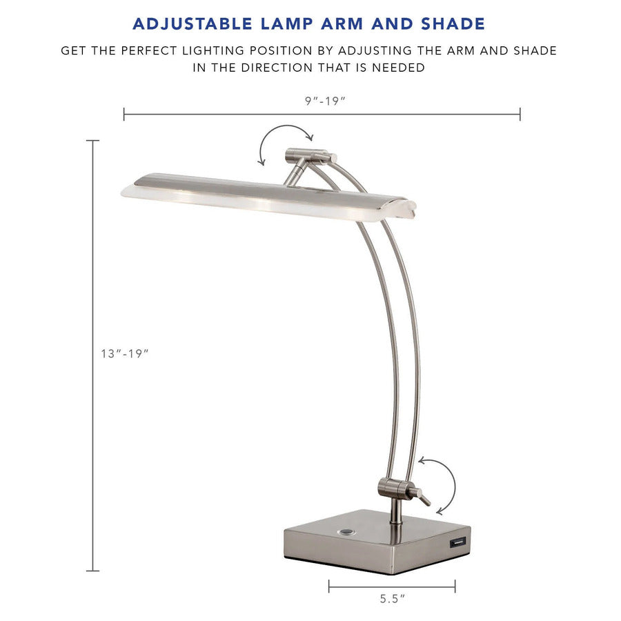 Adesso Esquire LED Desk Lamp