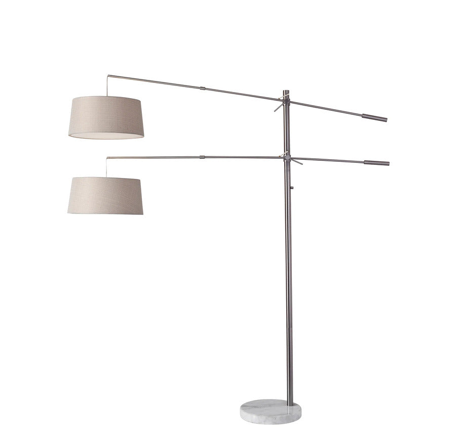 Adesso Manhattan Two-Arm Arc Lamp