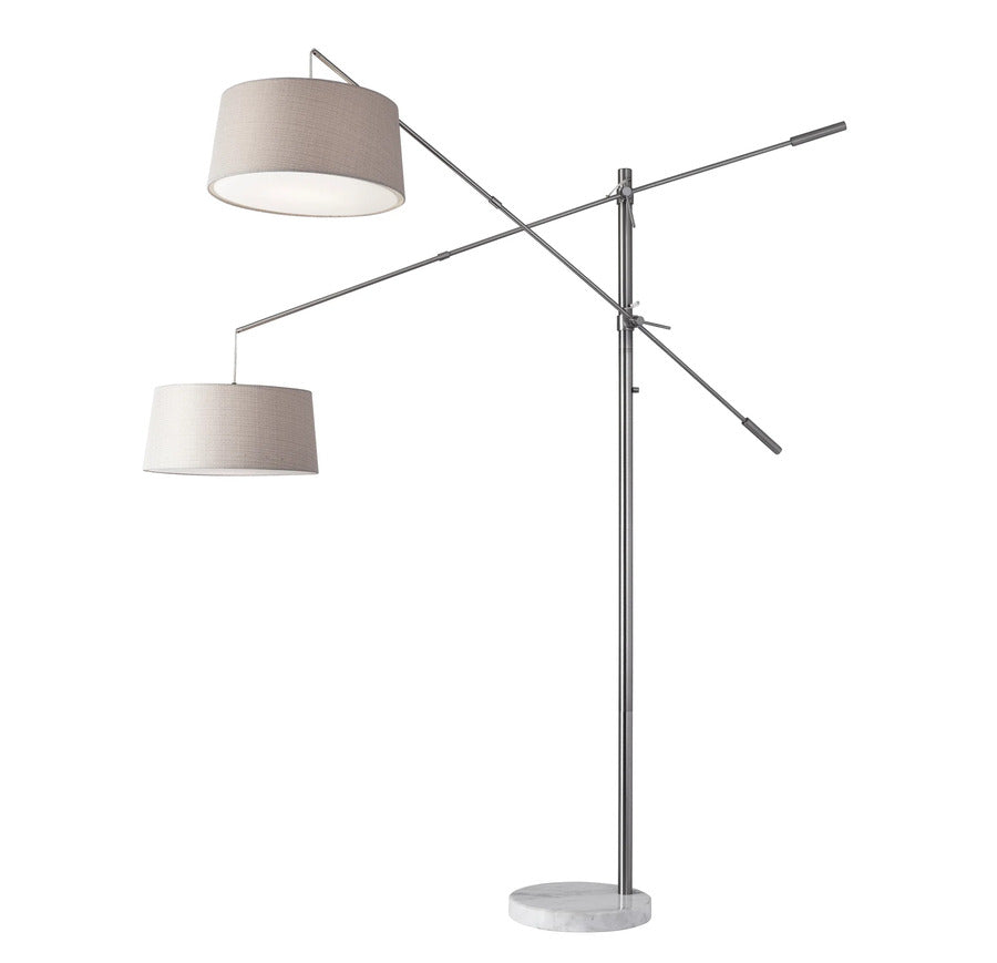 Adesso Manhattan Two-Arm Arc Lamp