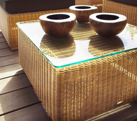 Cane-Line Chester Footstool/Coffee Table