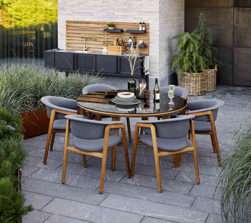 Cane-Line Aspect Dining Table - Dia. 56.7"