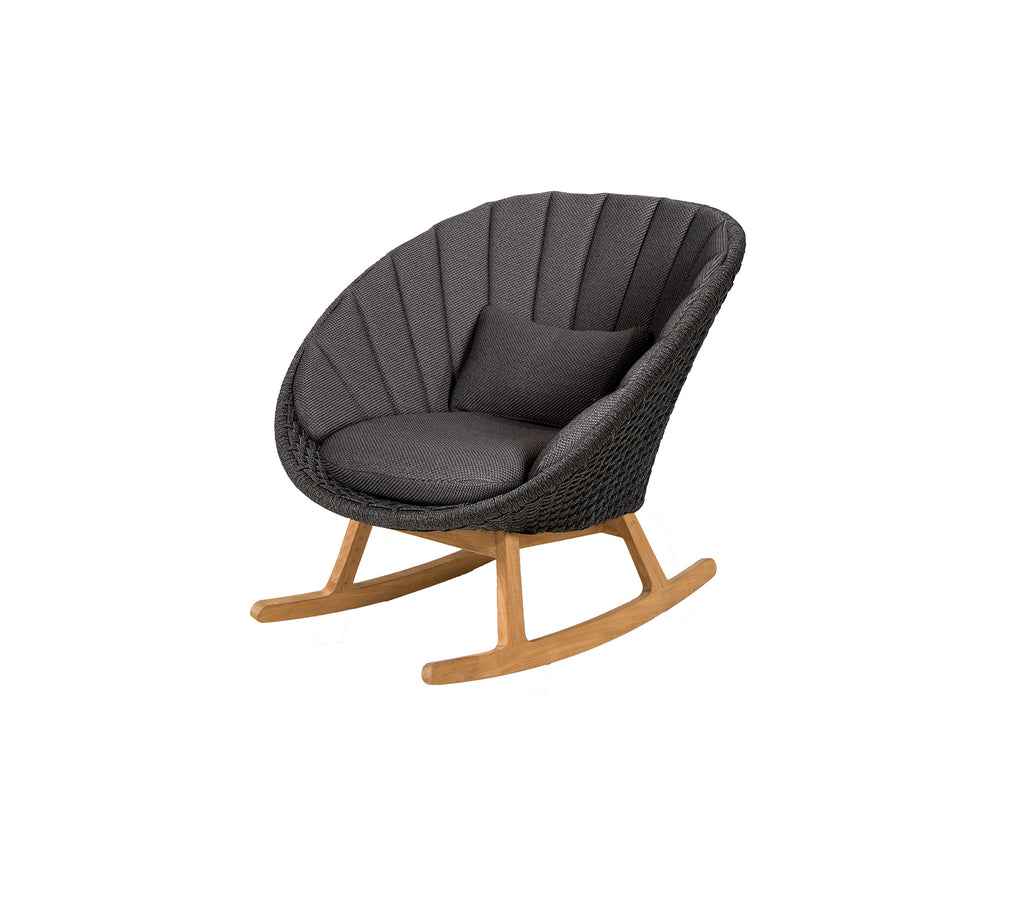 Cane-Line Peacock Rocking Chair with Teak Legs