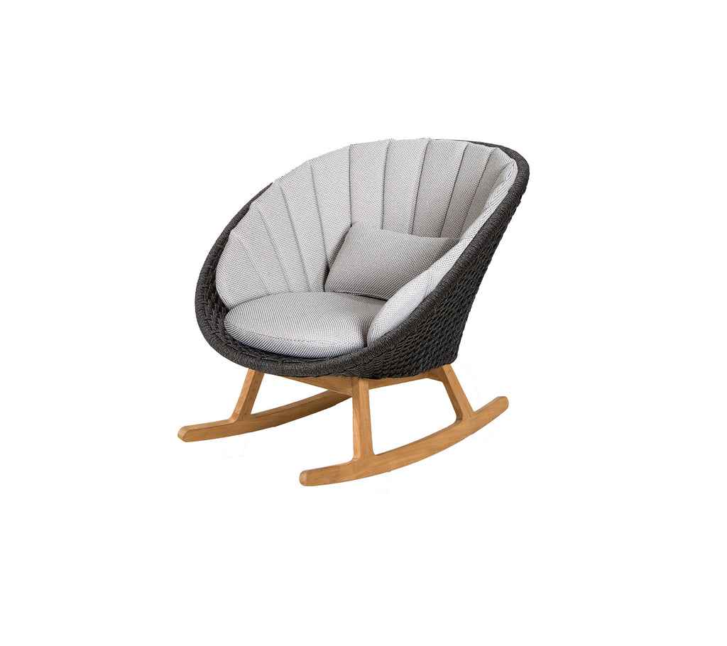 Cane-Line Peacock Rocking Chair with Teak Legs