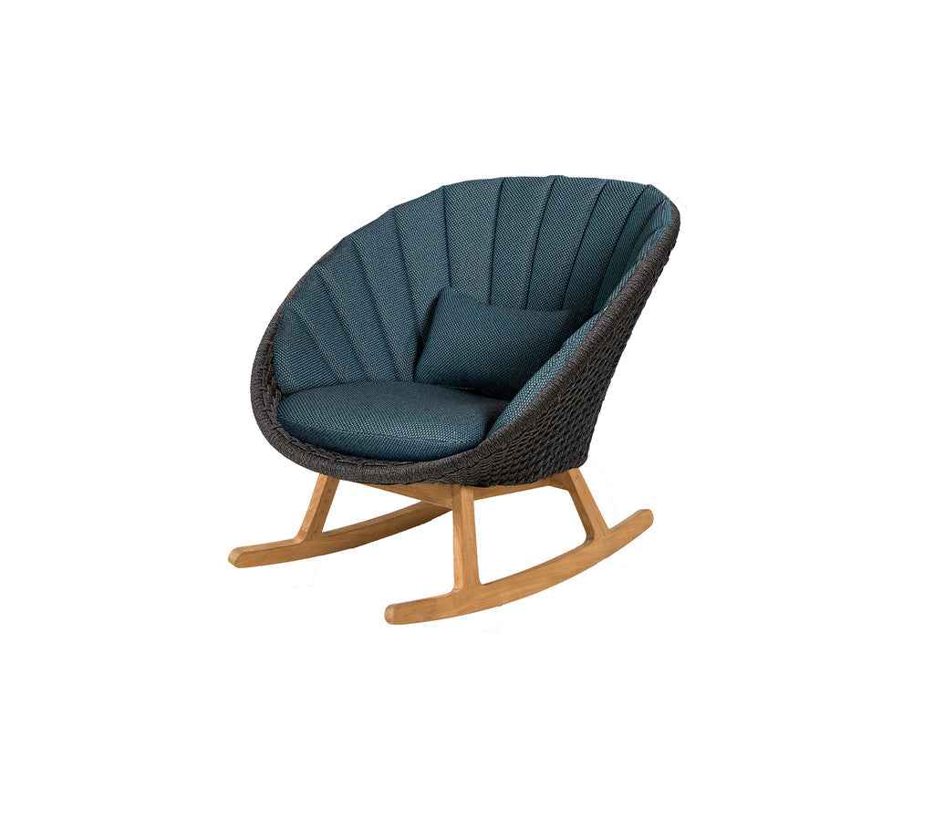 Cane-Line Peacock Rocking Chair with Teak Legs