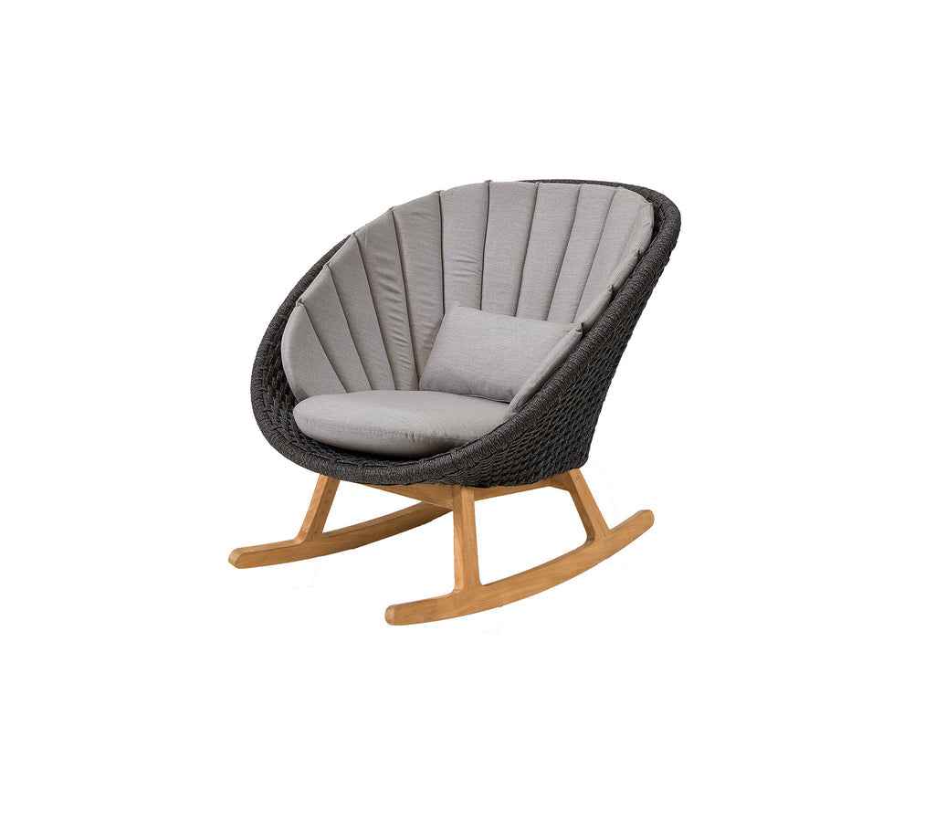 Cane-Line Peacock Rocking Chair with Teak Legs