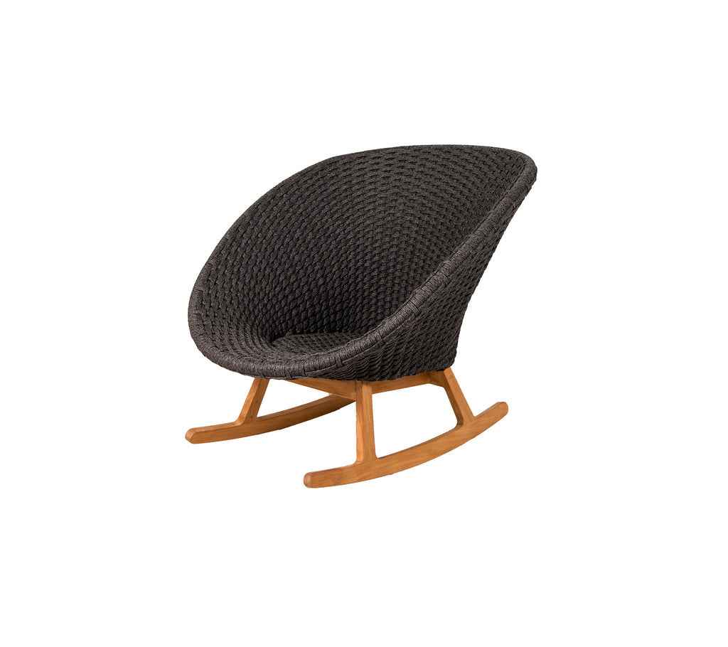 Cane-Line Peacock Rocking Chair with Teak Legs