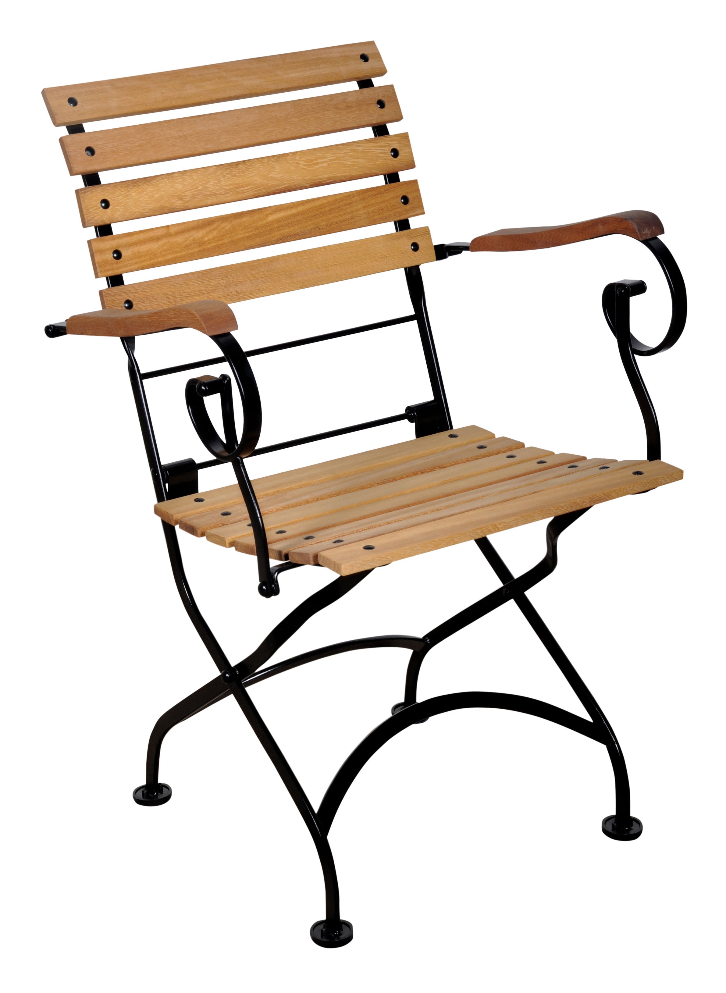 Furniture Designhouse Seven Piece Dining Set with 32" x 72" Powder Coated Steel Top Table and Four Isabelle Side Chairs and Two Isabelle Arm Chairs