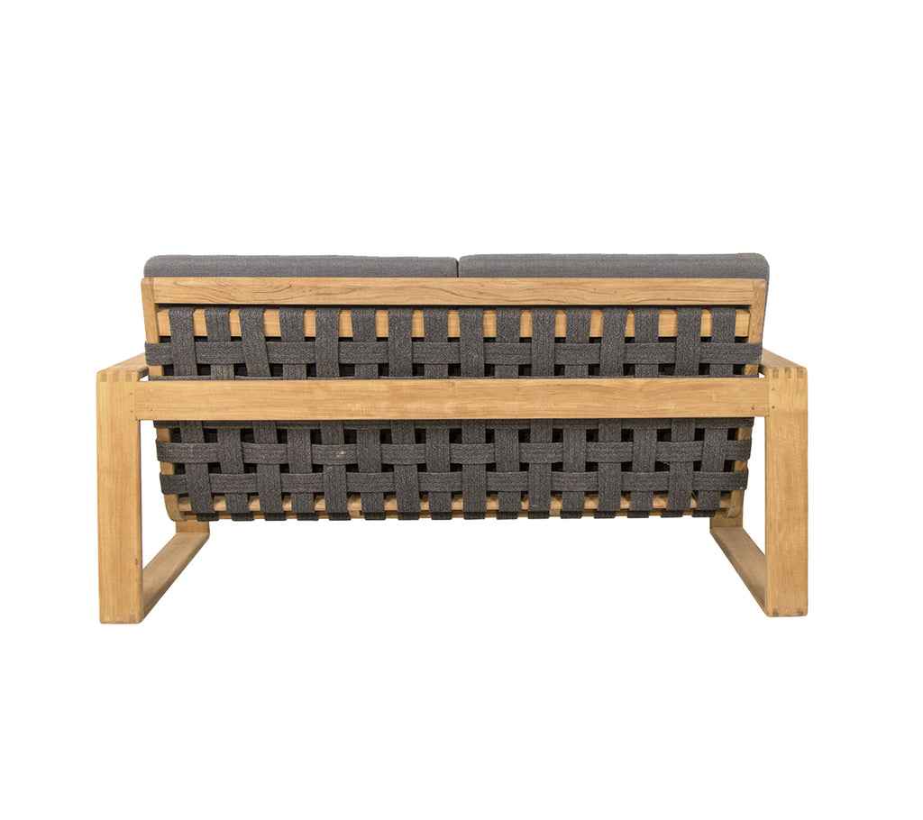 Cane-Line Endless Soft 2-Seater Sofa Incl. Grey Cane-Line Airtouch Cushion Set