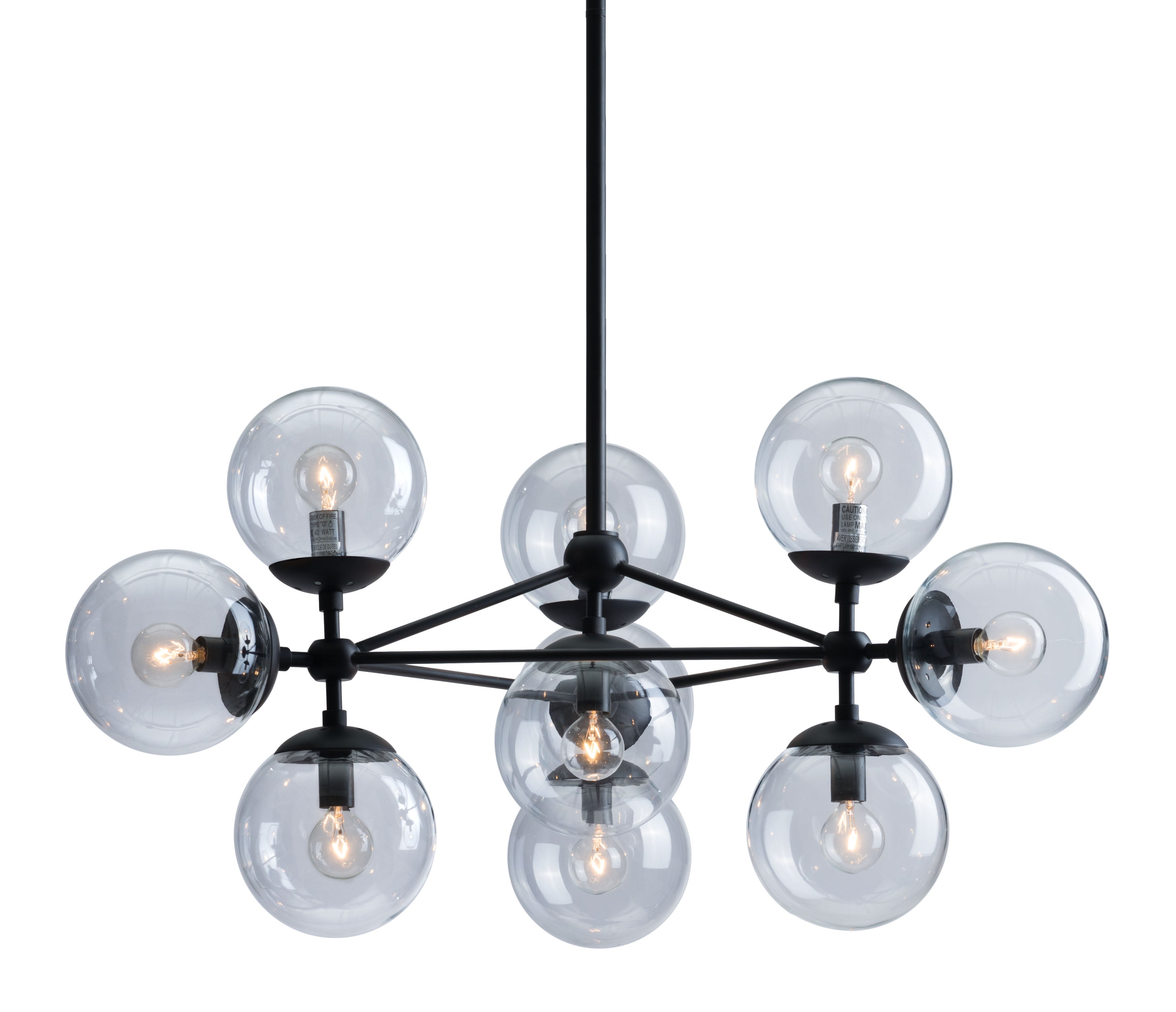 Zuo Modern Belfast Ceiling Lamp Black