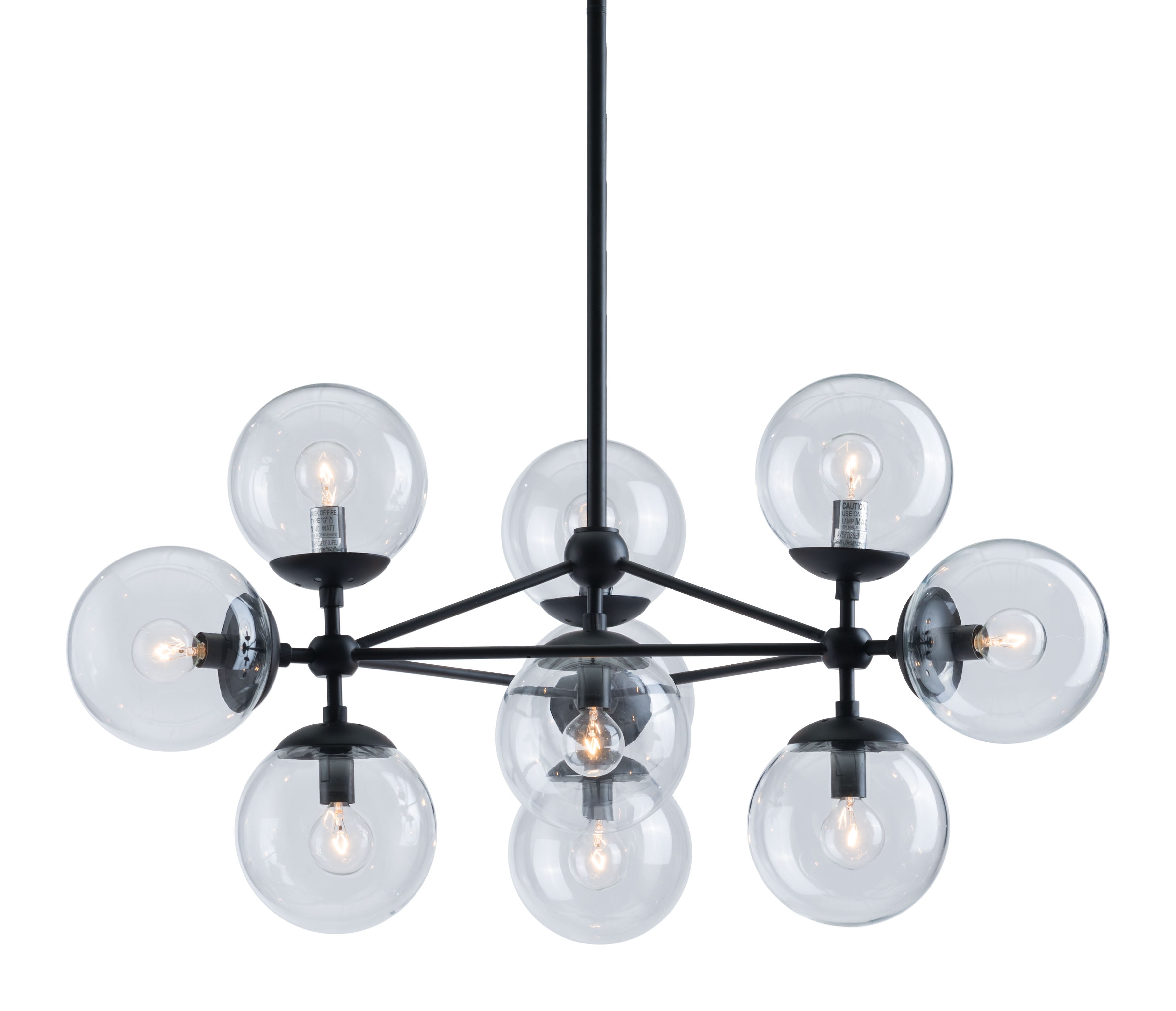 Zuo Modern Belfast Ceiling Lamp Black