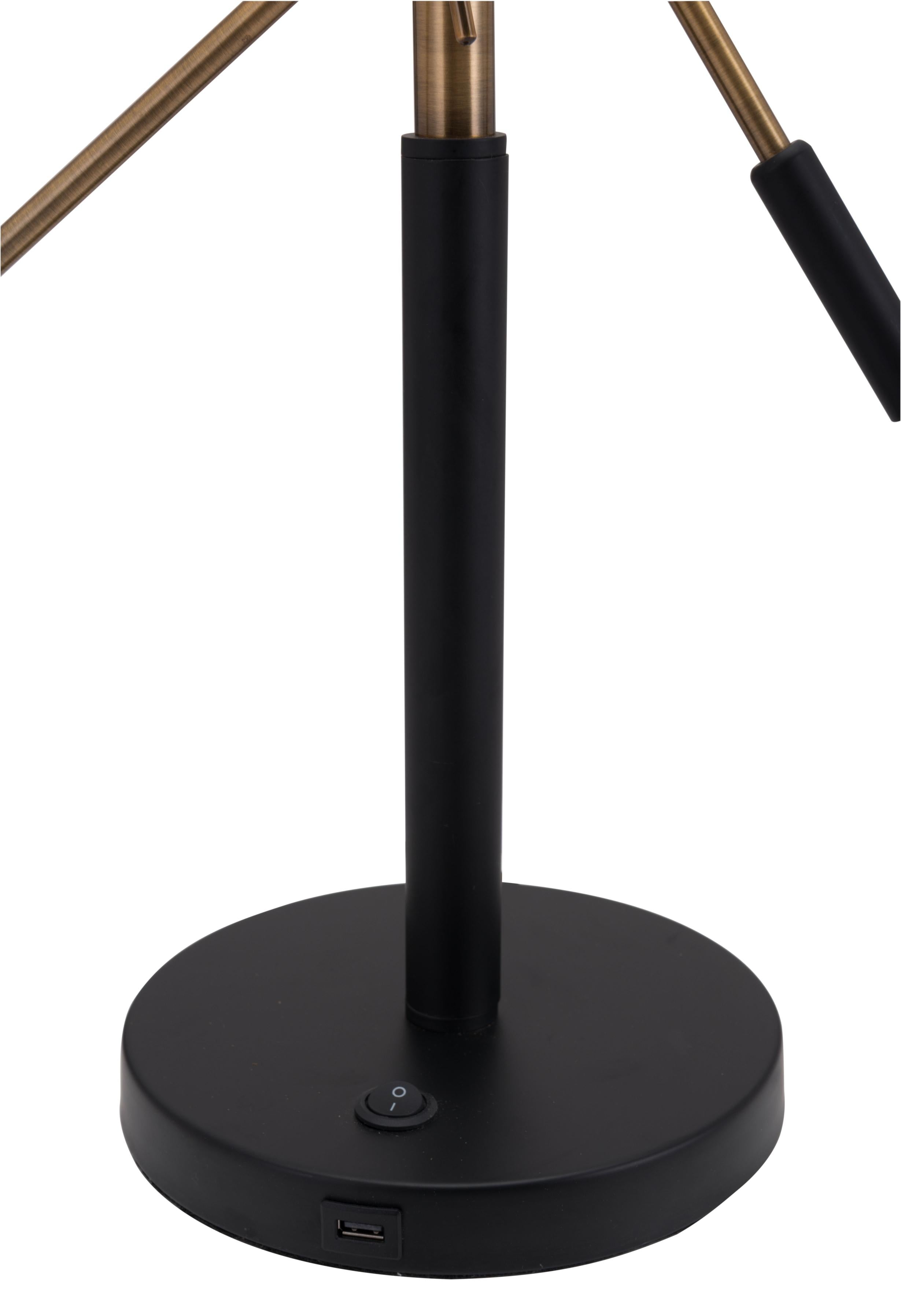Zuo Modern Tanner Table Lamp Black And Brass