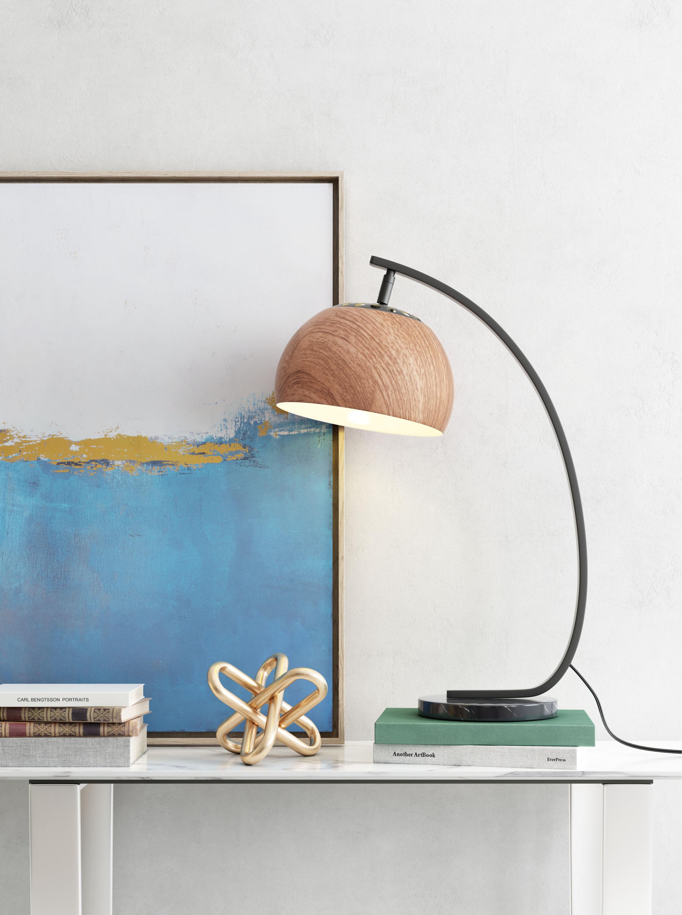 Zuo Modern Brentwood Table Lamp Brown And Black