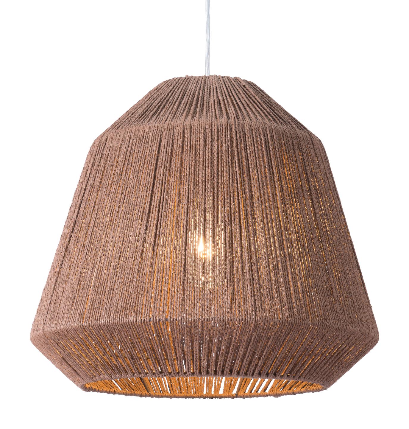 Zuo Modern Impala Ceiling Lamp Brown