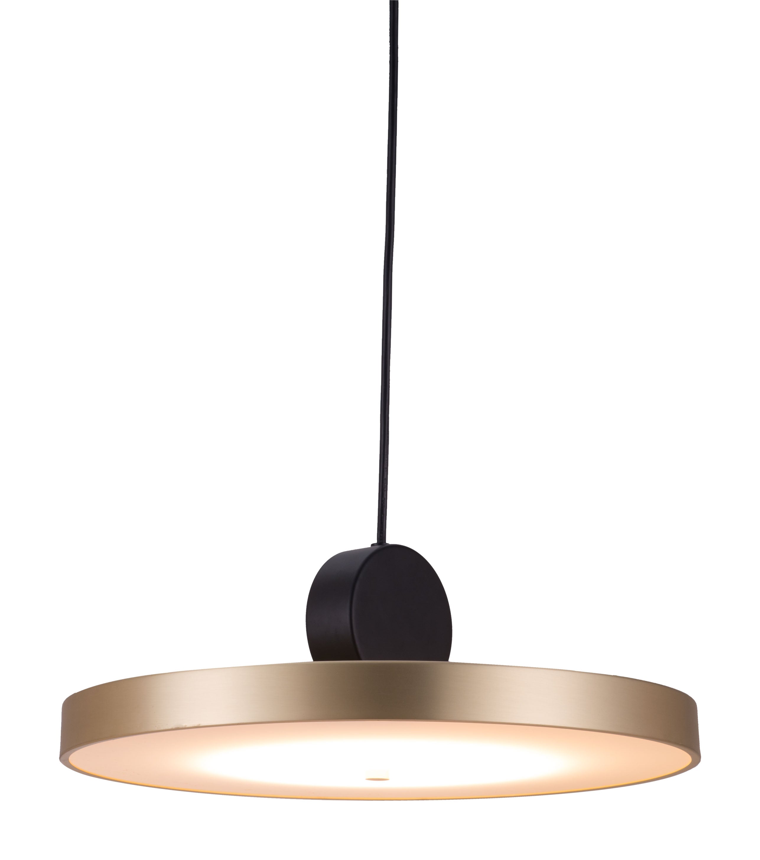 Zuo Modern Mozu Ceiling Lamp Gold And Black, Lighting, Steel,