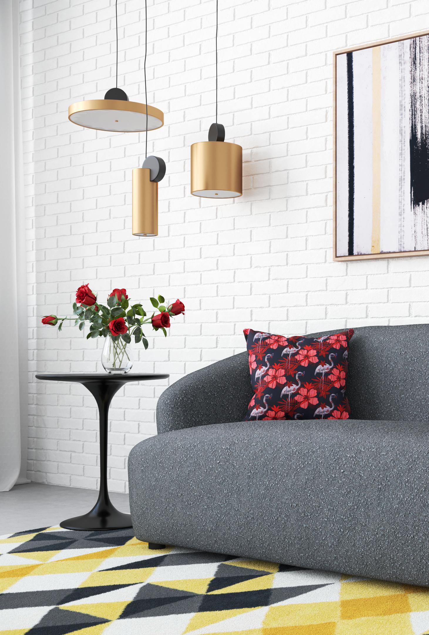 Zuo Modern Myson Ceiling Lamp Gold And Black