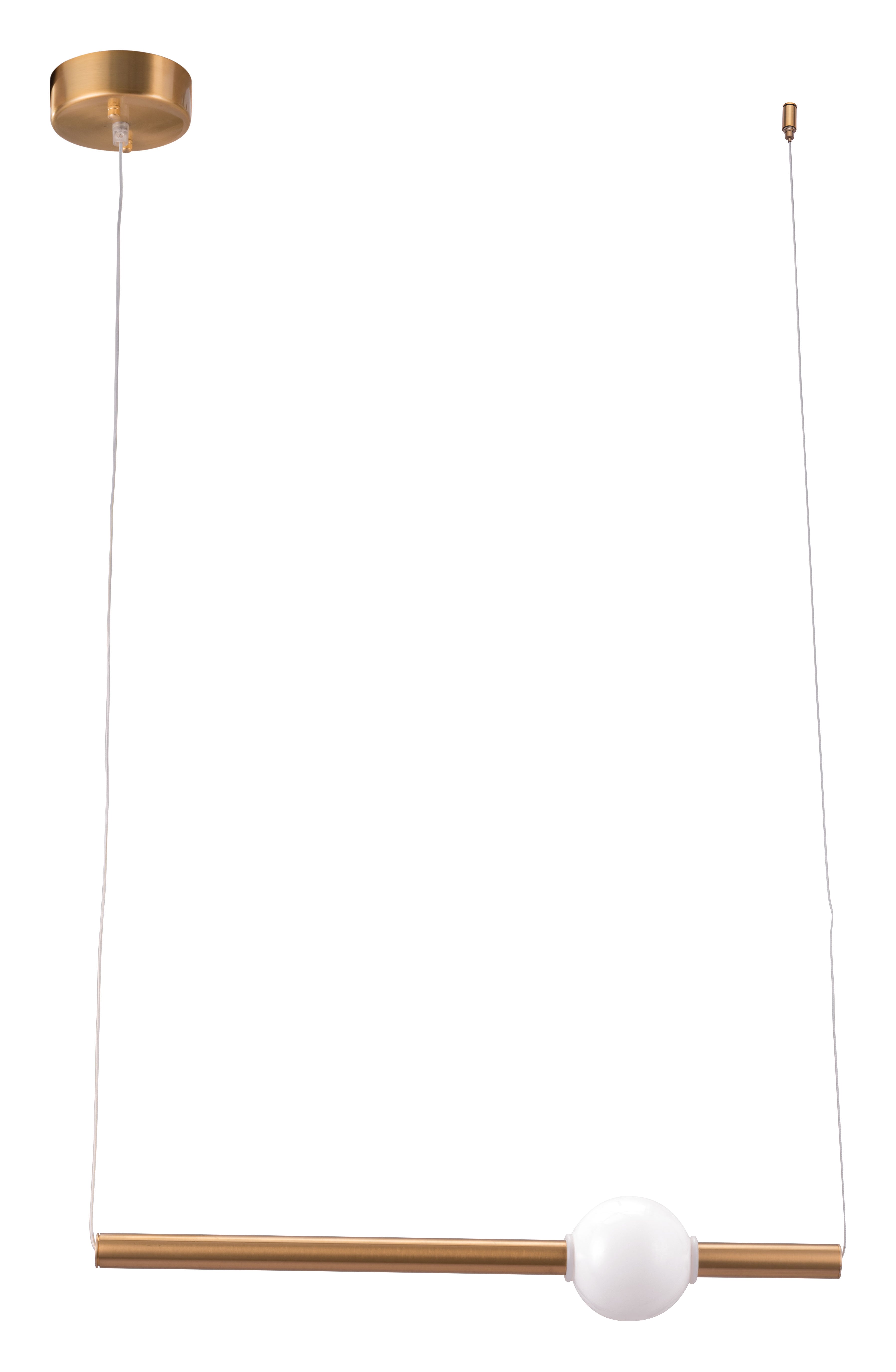 Zuo Modern Adeo Ceiling Lamp Brass