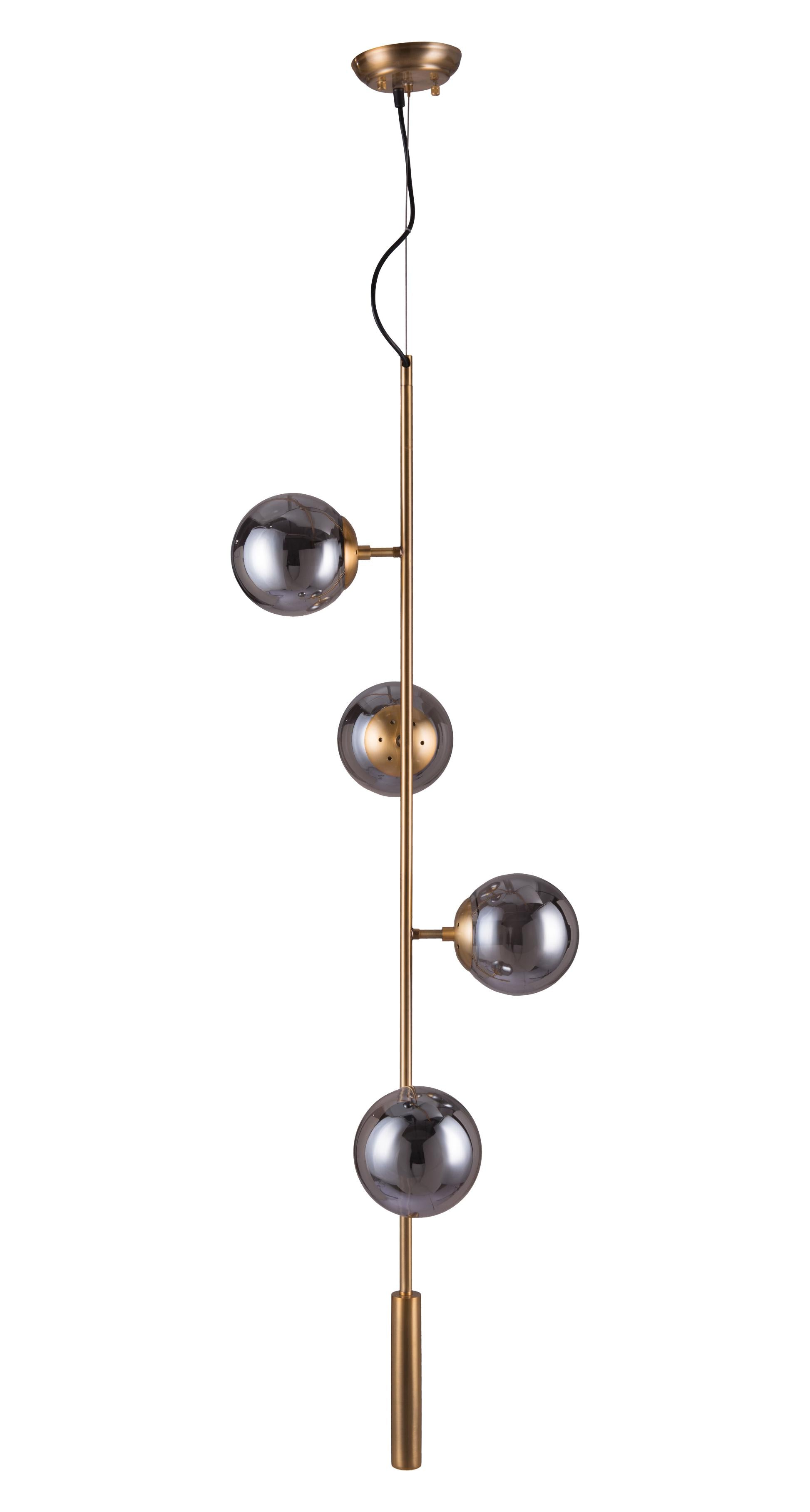 Zuo Modern Zatara Ceiling Lamp Brass