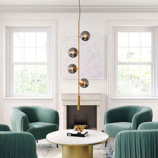 Zuo Modern Zatara Ceiling Lamp Brass