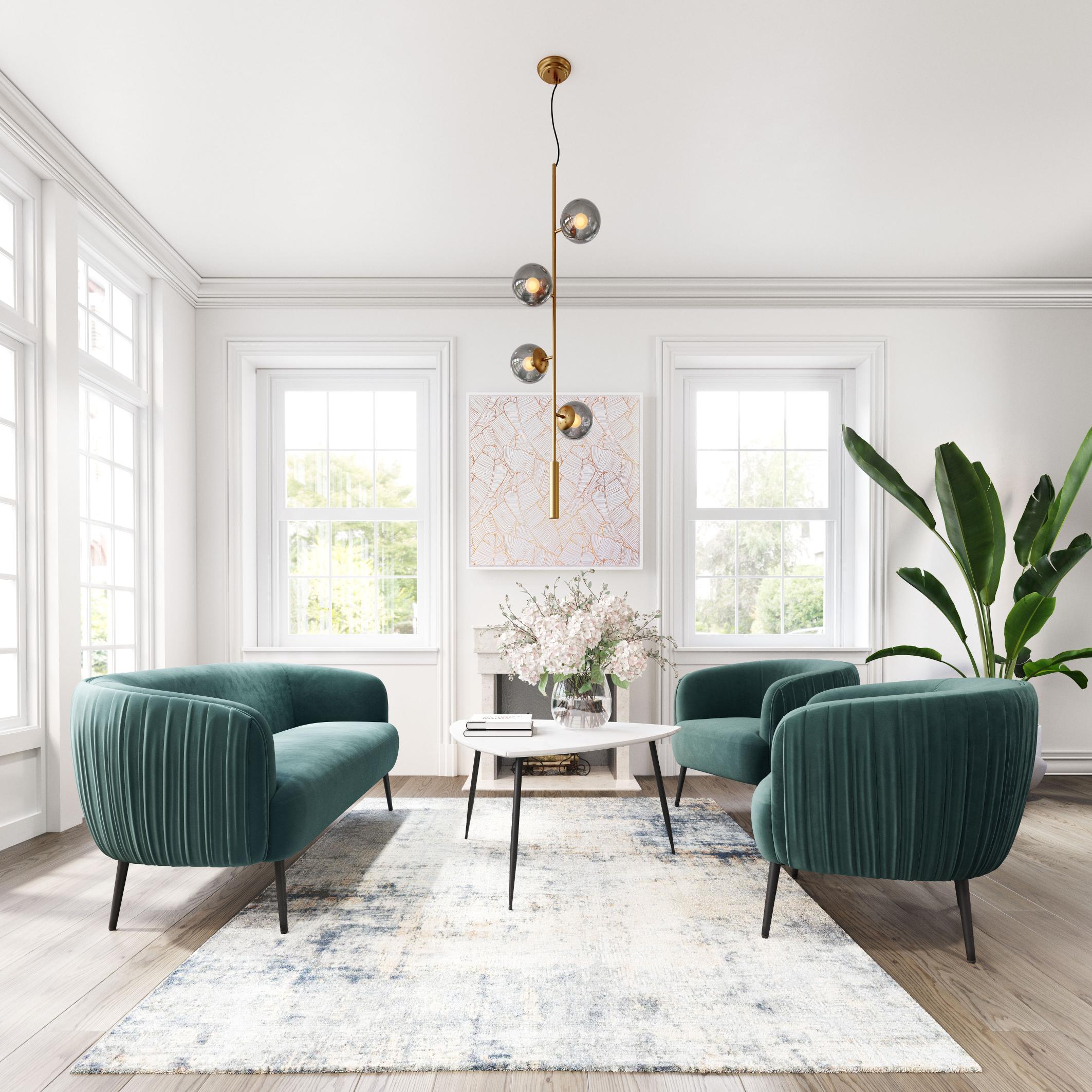 Zuo Modern Zatara Ceiling Lamp Brass