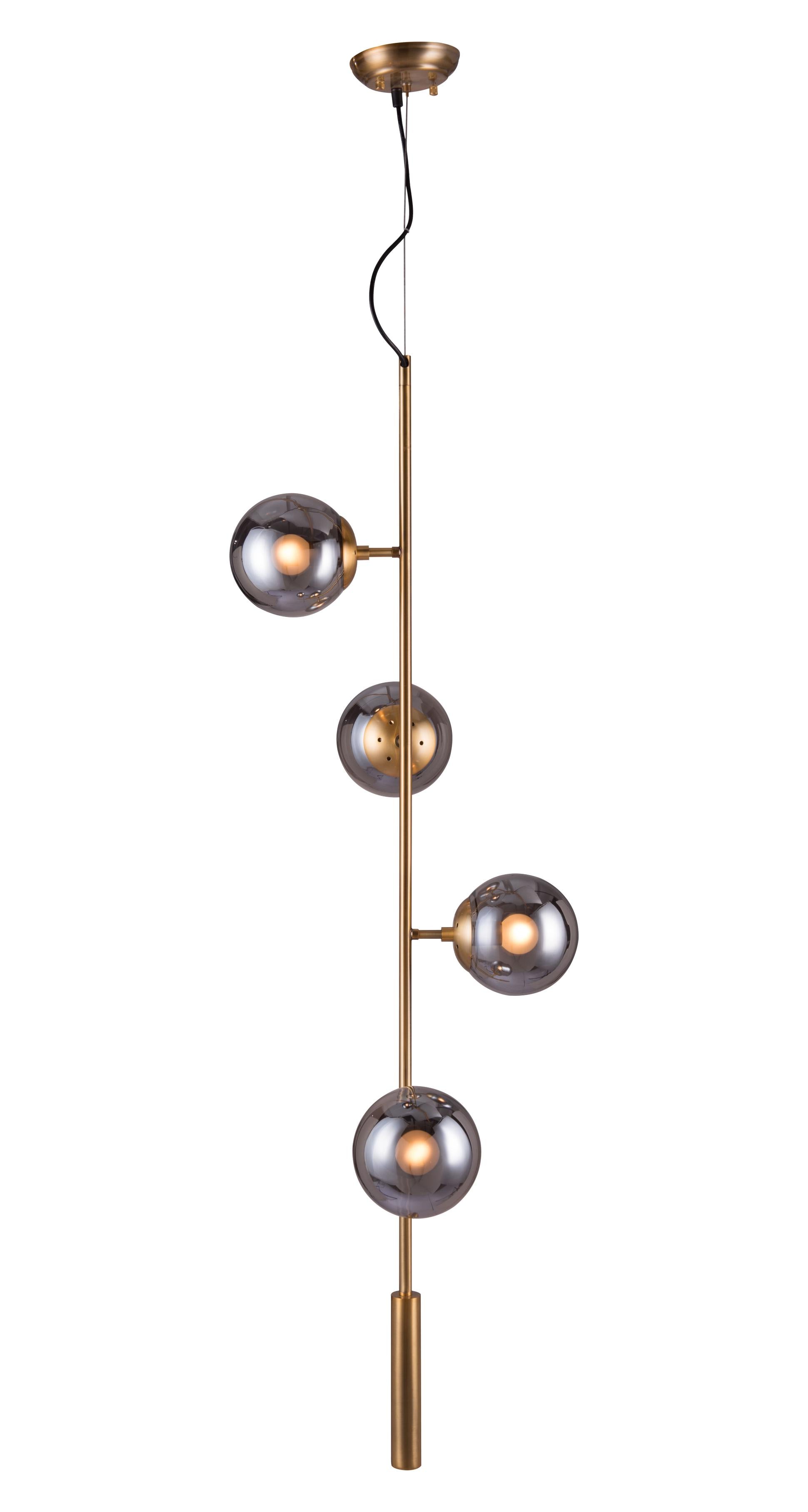 Zuo Modern Zatara Ceiling Lamp Brass