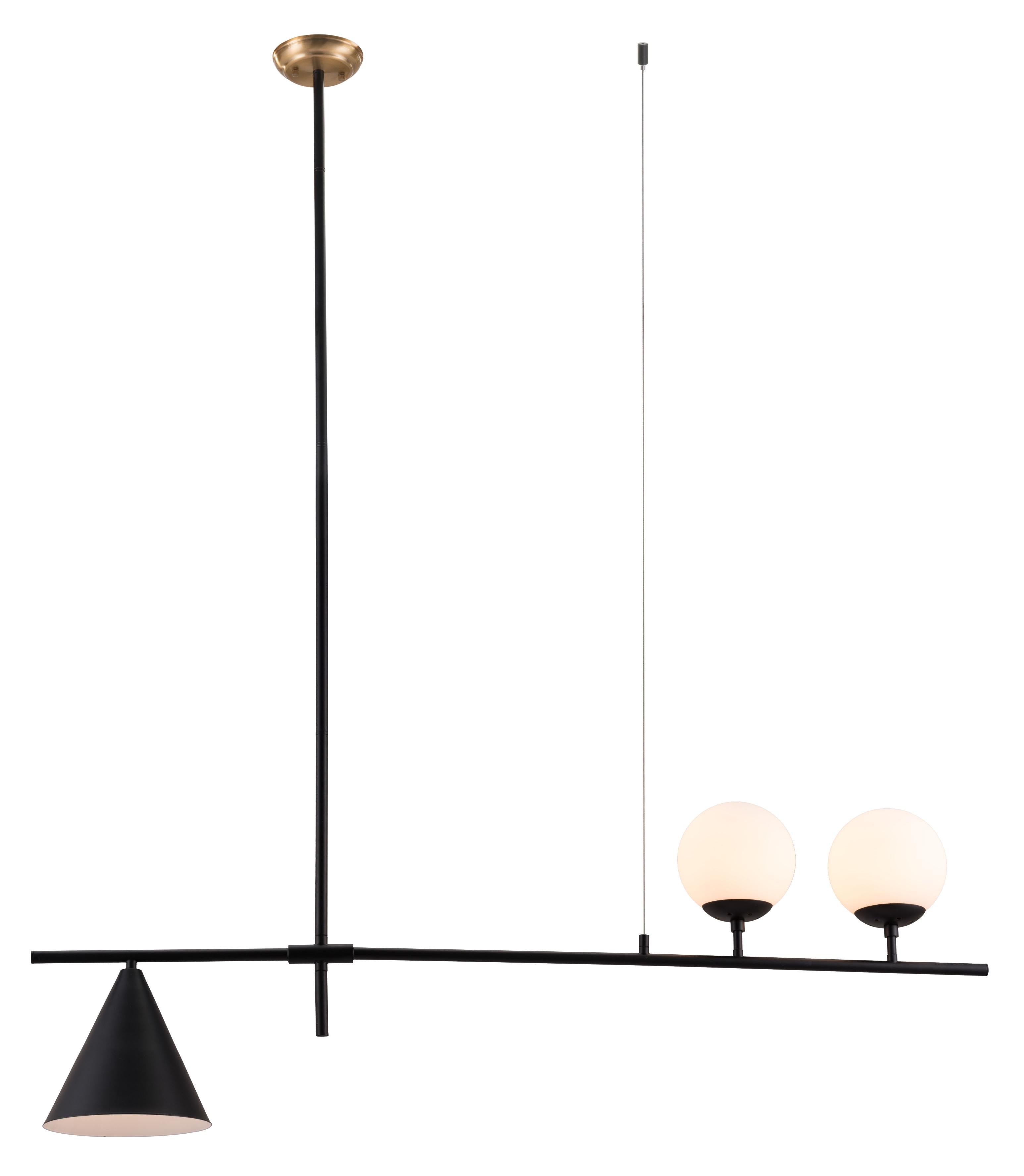 Zuo Modern Richiza Ceiling Lamp Black
