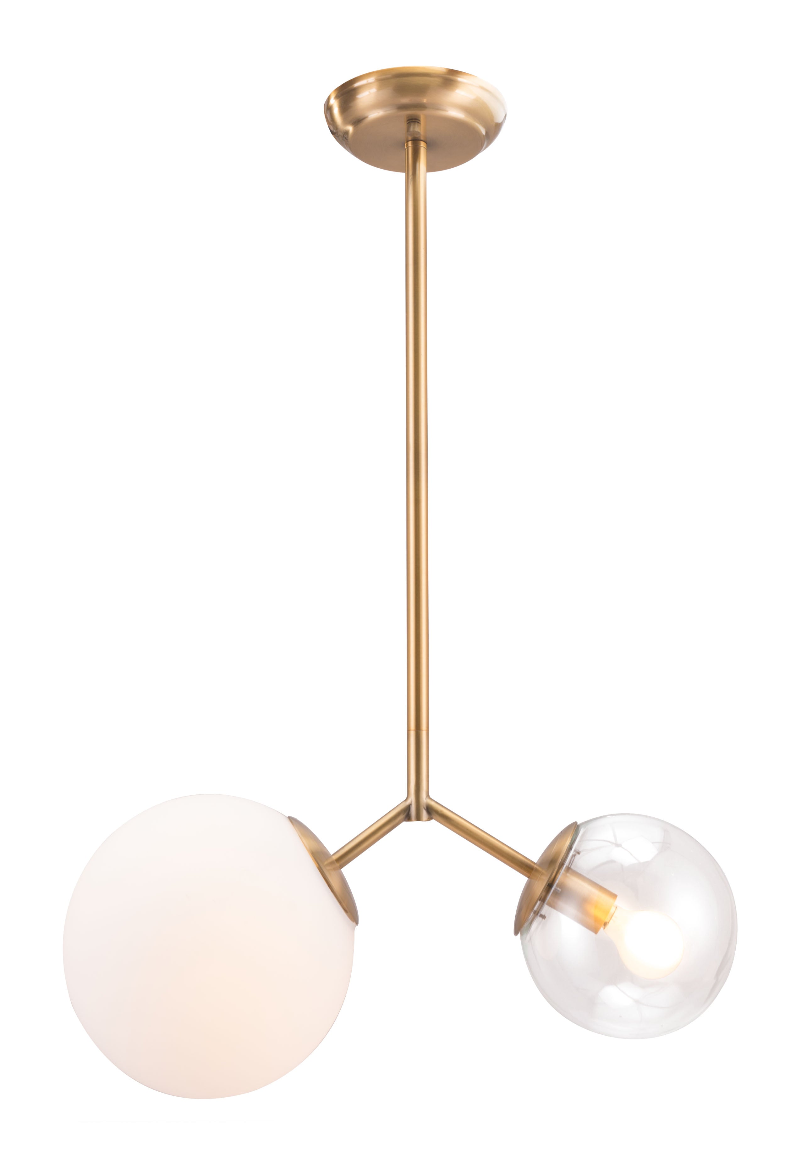 Zuo Modern Constance Ceiling Lamp Brass