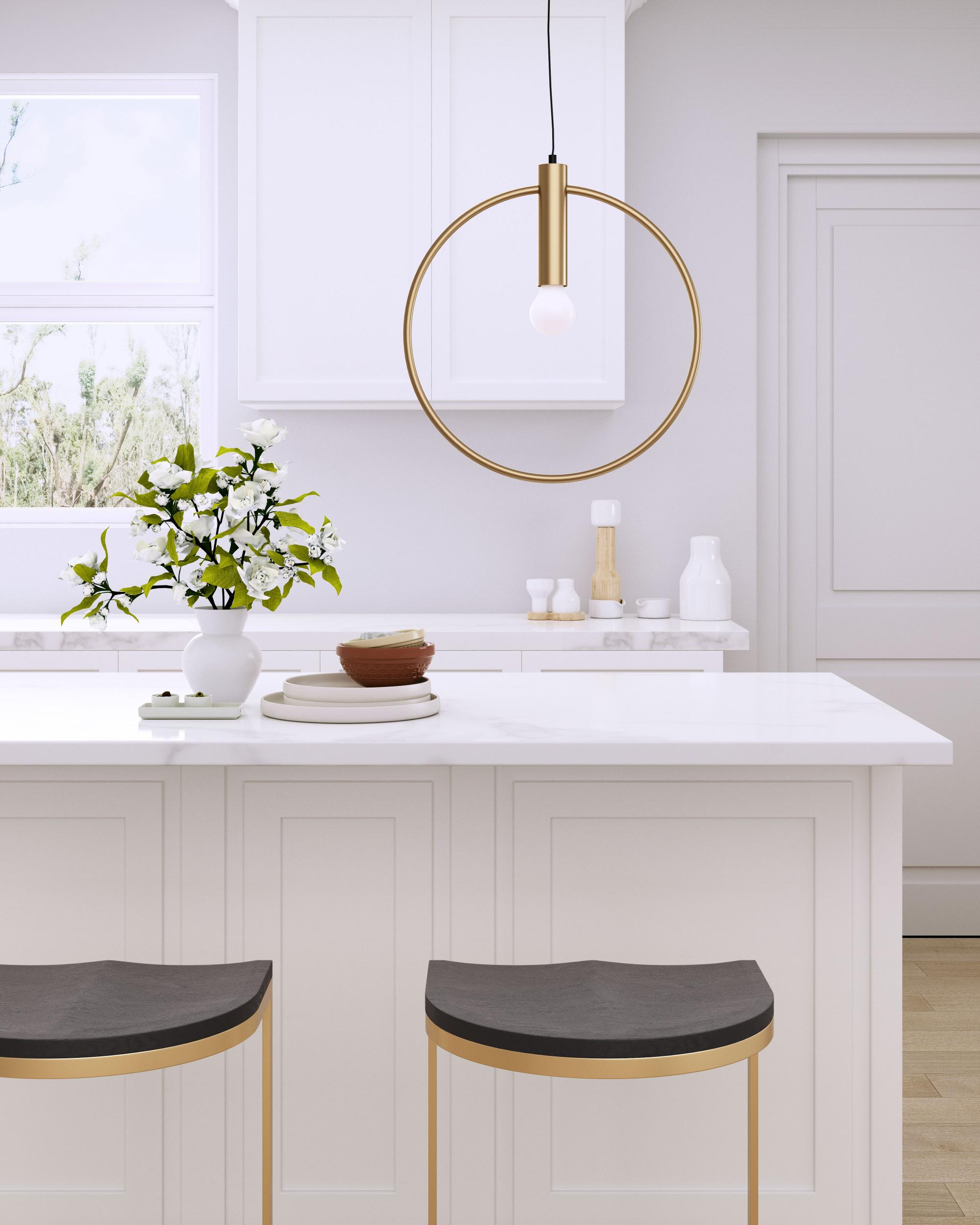 Zuo Modern Irenza Ceiling Lamp Brass