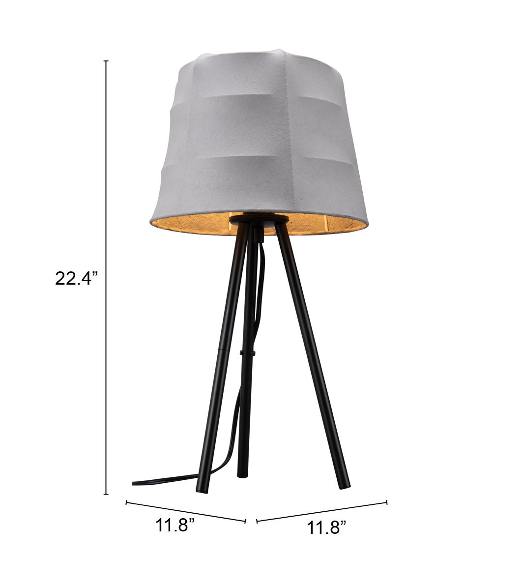 Zuo Modern Mozzi Table Lamp Gray And Black