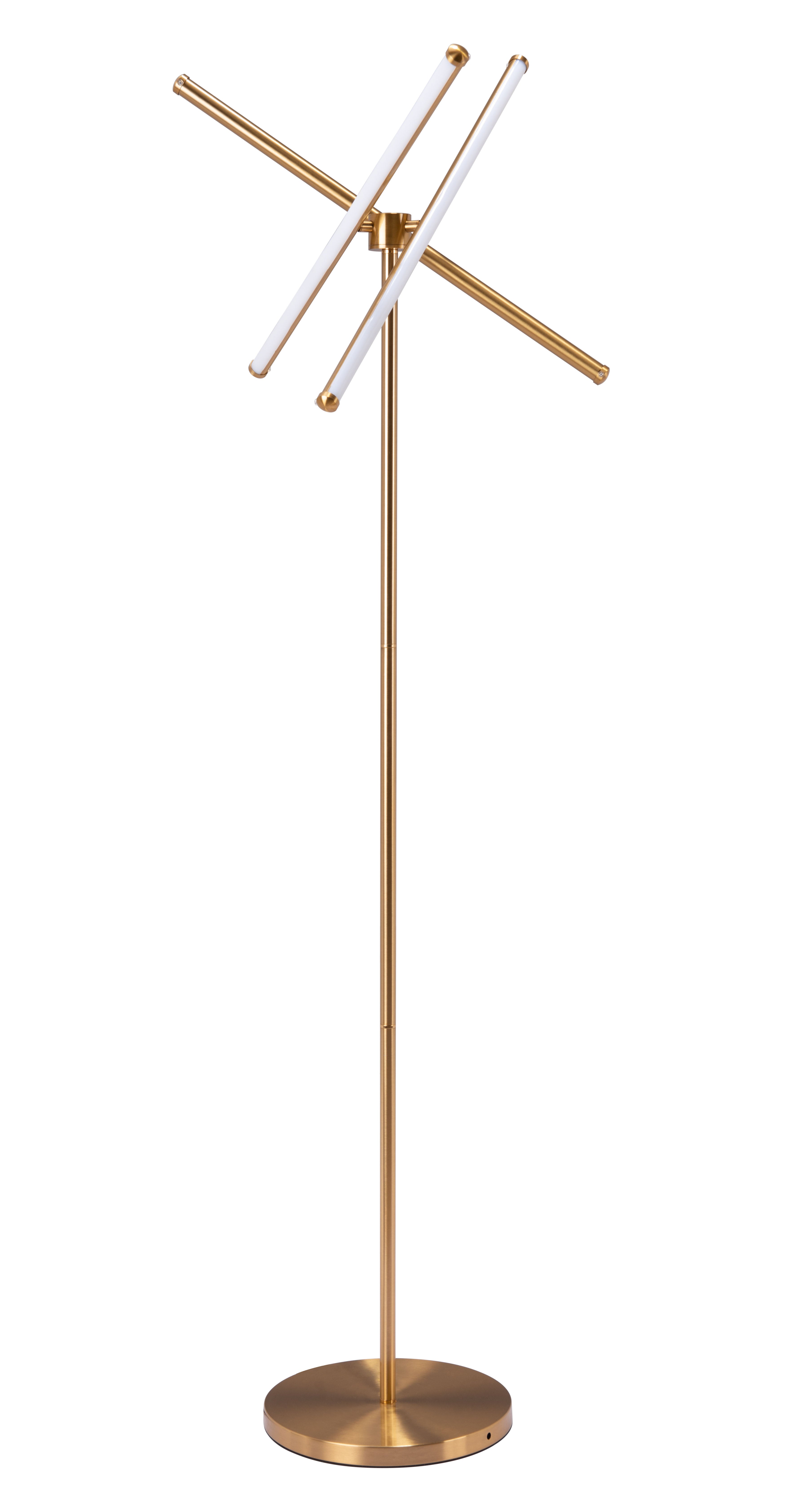 Zuo Modern Garza Floor Lamp Brass