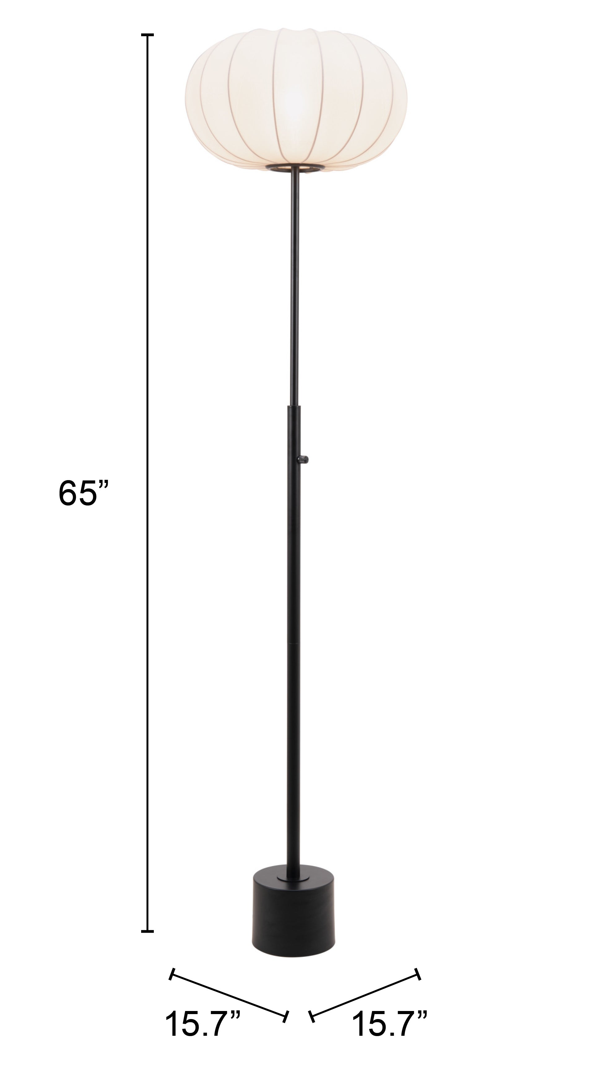 Zuo Modern Wisteria Floor Lamp White