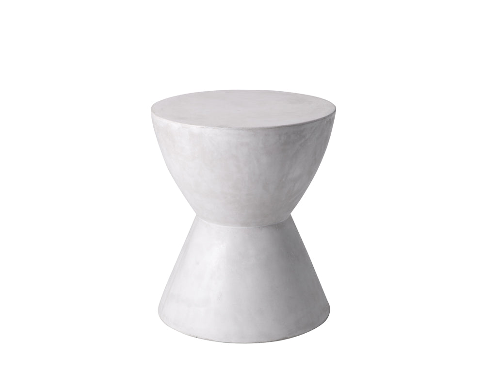 Sunpan Logan End Table - Anthracite Grey / Black / White