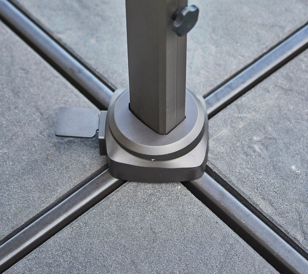 Cane-Line Hyde Luxe Tilt Parasol 118.2 x 118.2 Inches - Aluminium