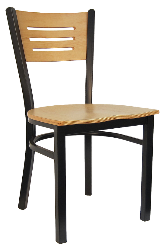 H&D Seating Index Veneer Metal Chair - Set of 2