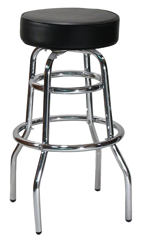 H&D Seating Double Ring Backless Barstool