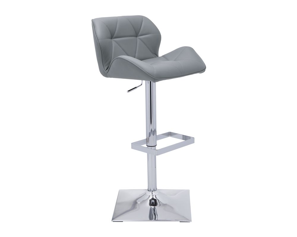 Sunpan Boulton Adjustable Stool in Graphite / Onyx / Snow