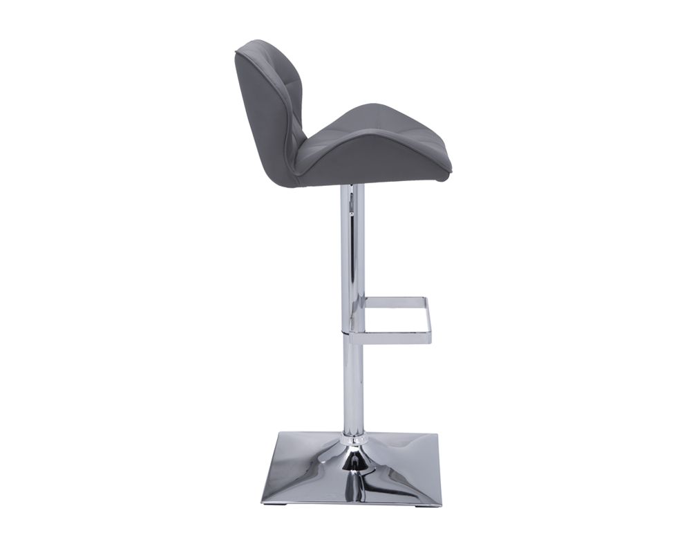 Sunpan Boulton Adjustable Stool in Graphite / Onyx / Snow
