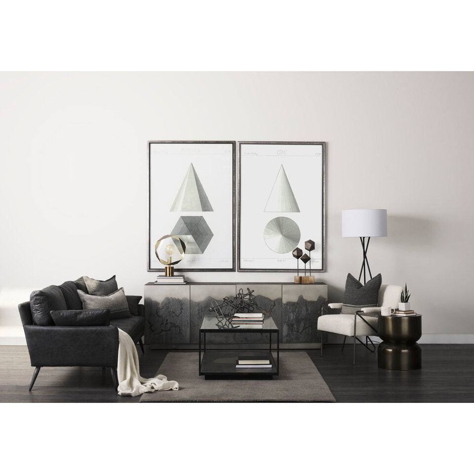 Mercana Roxdale Acid Wash Metal Sideboard