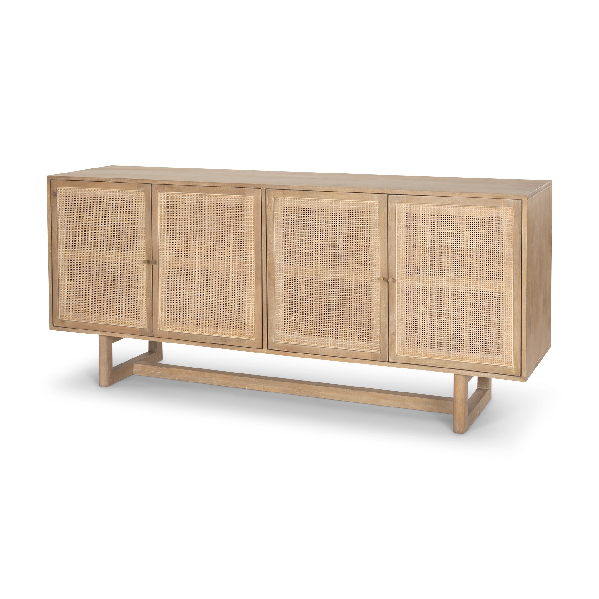 Mercana Heera Light Brown Diamond with Shelf Motif Sideboard