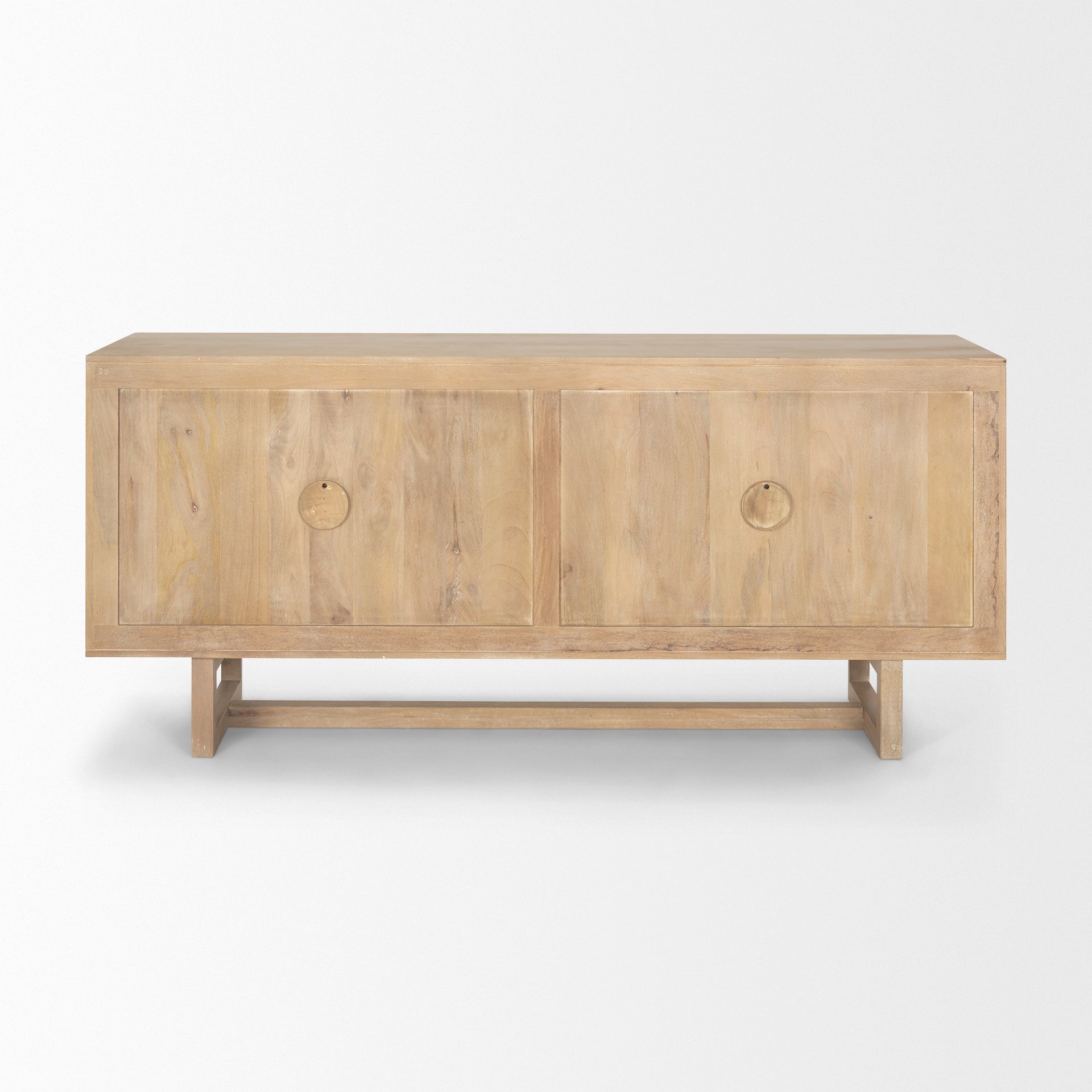 Mercana Heera Light Brown Diamond with Shelf Motif Sideboard