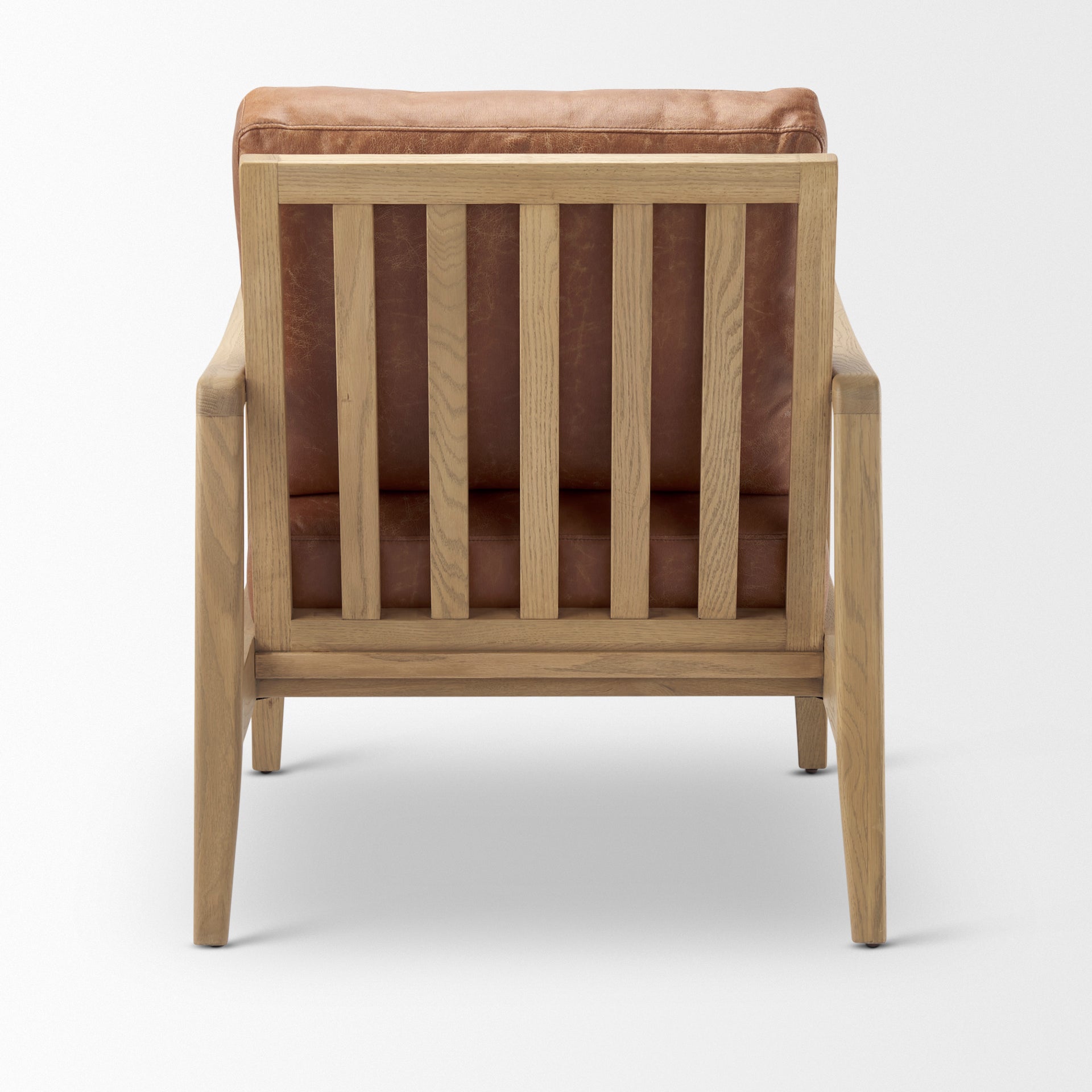 Mercana Raeleigh Tan Faux Leather Accent Chair