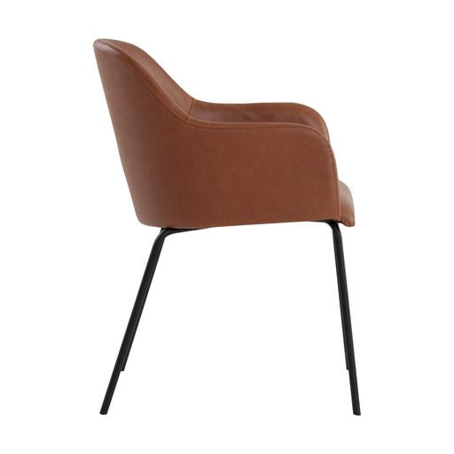 Sunpan Hensley Dining Armchair in Dark Teal / Dawn Grey / Hazelnut / Mina Warm Grey