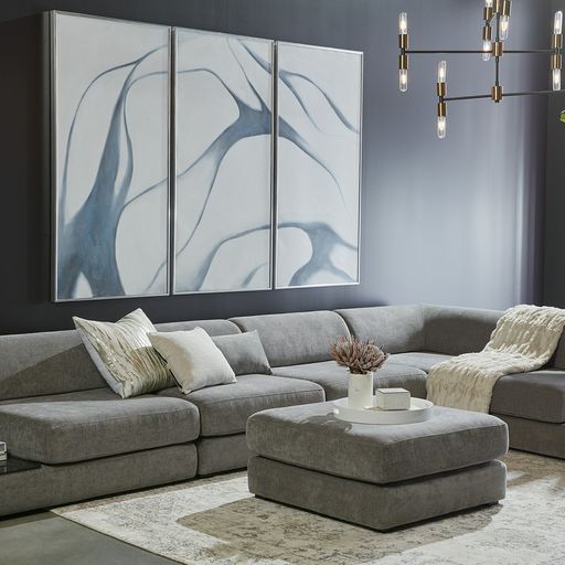 Sunpan Harmony Modular in Corner Chair - Danny Dark Grey